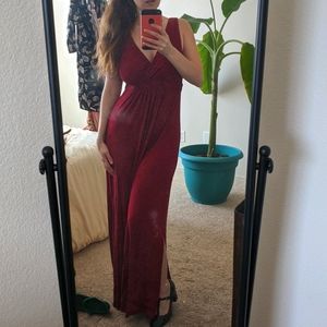 Long Red Maxi Dress